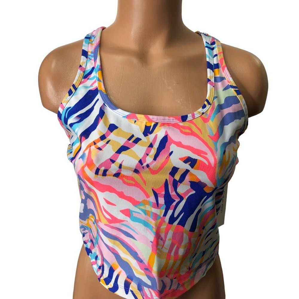 CALVIN‎ KLEIN PERFORMANCE RACER BACK CROP TOP LG NEW WITH TAG